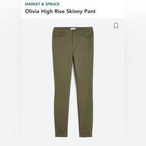 Market & Spruce Olive Pants